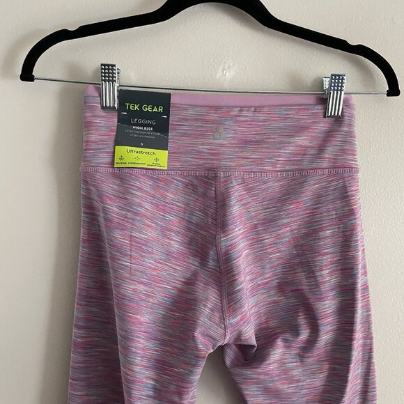 Tek Gear Women S Pink Spacedye Ultrastretch Athletic High Rise Legging NWT - Picture 7 of 11